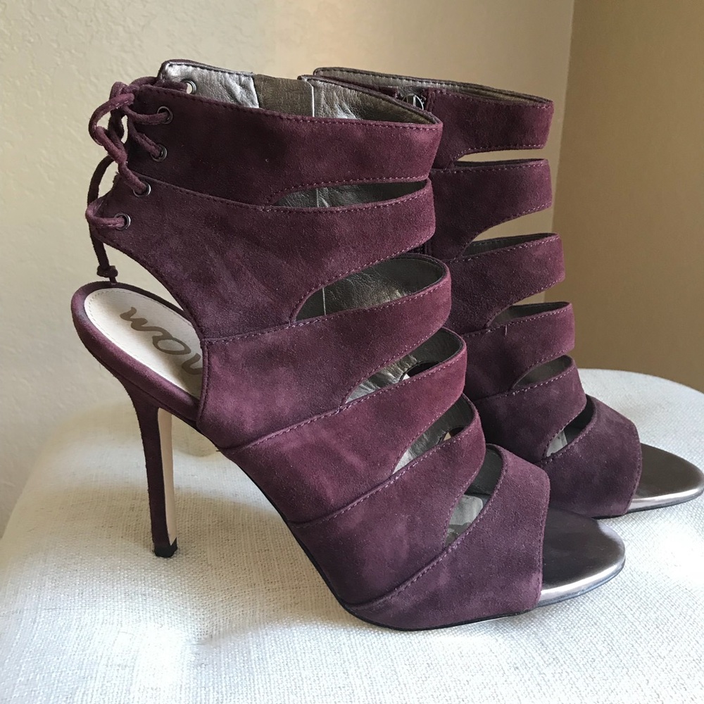 Sam Edelman Purple Suede Heels
